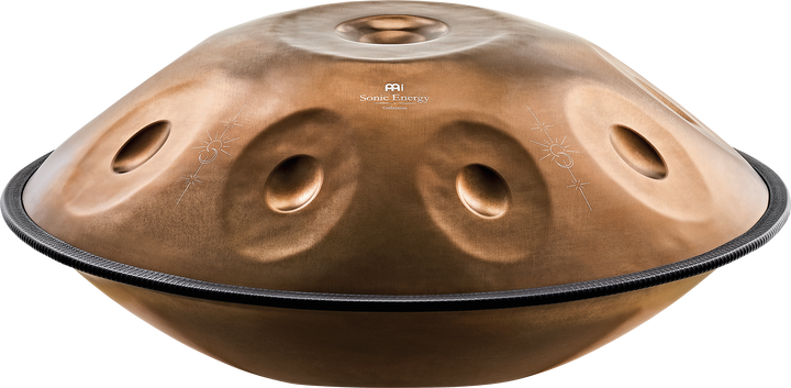 Meinl Sonic Energy Sensory Handpan in Bb2 Amara tuning, vintage copper finish with engraved design