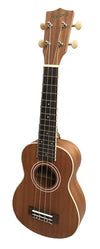 Halona Soprano EQ Ukulele (Natural Shaperri, Matte) – Onboard Tuner & Padded Gigbag (HUKS-15-EQ)