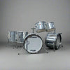 Pre-Owned Premier Elite 1970s Silver Star Double Bass Drum Kit – African Mahogany, 2×22×14, 13×9, 14×10, 16×16, 18×16 (SKU: SH-PREMELITE)