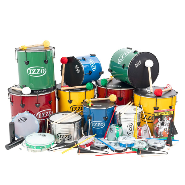 Izzo Castle Samba Pack – 30 Player Classroom Percussion Set with Teach & Play Book (IZ98-30)