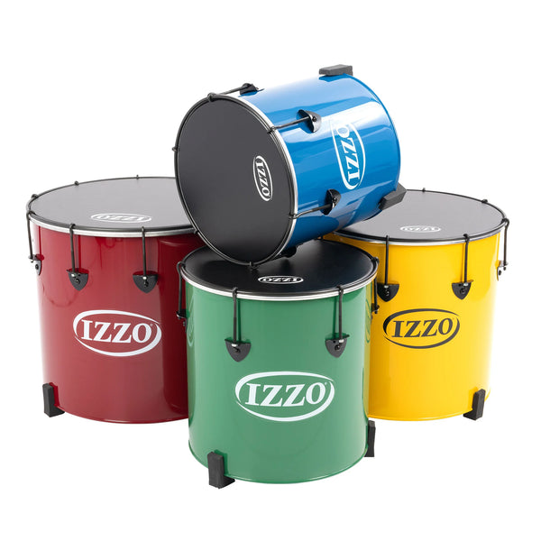Izzo Castle Surdos Set – 4 Nesting Samba Drums 12", 14", 16", 18" (IZ98)