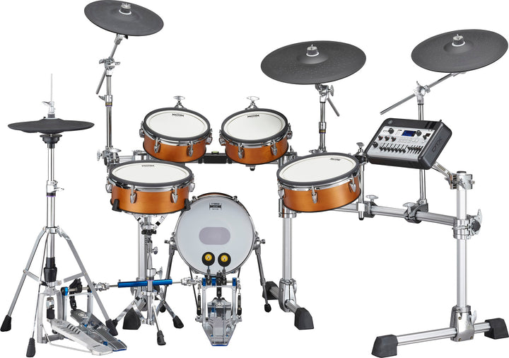 Yamaha DTX10 Electronic Drum Kit, TCS Heads. Real Wood Finish