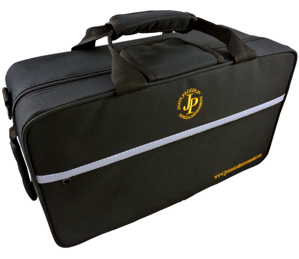 John Packer JP8071 Cornet Case with durable black finish and reflective safety strap