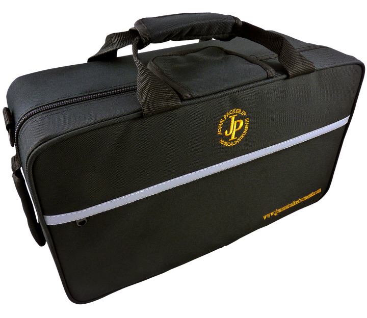 John Packer JP8071 Cornet Case with durable black finish and reflective safety strap