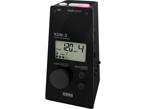 Korg KDM-3 Digital Metronome (Black) - Classic Design with Modern Digital Precision