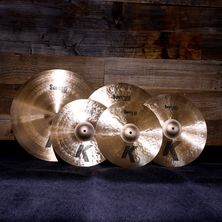 Complete Zildjian K Sweet Cymbal Pack with warm, dark tones
