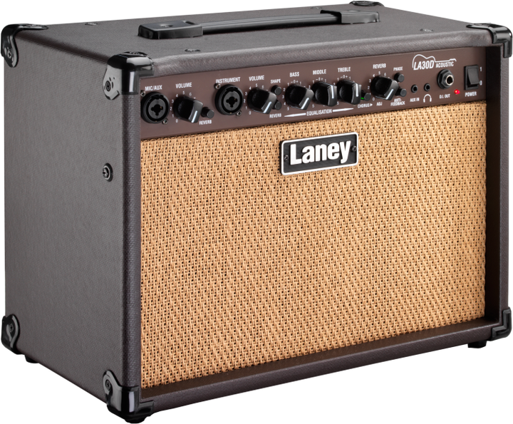 Laney LA30D acoustic amplifier with chorus and reverb controls
