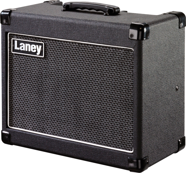 Laney LG20R front view showcasing clean and drive channels, perfect for beginners.
