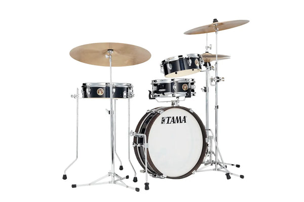 TAMA Club-JAM Pancake 4-Piece Shell Pack – Hairline Black Finish (LJK48P-HBK)