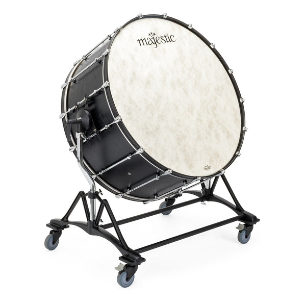 Majestic Concert Black concert bass drum with stand - 40"x22"