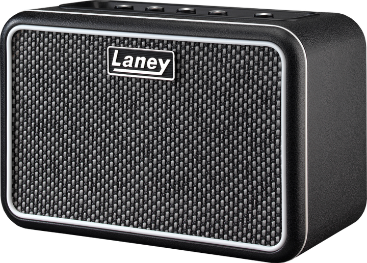 Laney MINI-ST-SUPERG-2 guitar amp with dual 3” drivers, aux input, and headphone socket
