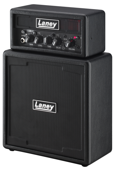 Laney MINISTACK-B-IRON amp with clean & drive channels, aux input, and headphone socket
