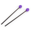 Percussion Workshop Percussion Workshop Vibraphone / marimba beaters pair - 4cm purple wool head – soft - image 1