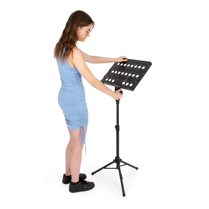 Fully Assembled Musisca Orchestral Stand with Adjustable Height and Angle