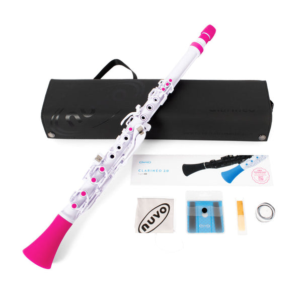 Nuvo Clarineo 2.0 outfit - White with pink trim