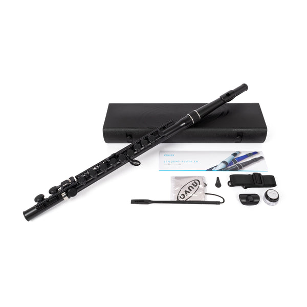 Nuvo plastic student flute outfit - Black