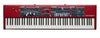 Nord Stage 4 88 full front view, showcasing its intuitive panel layout and LED faders.