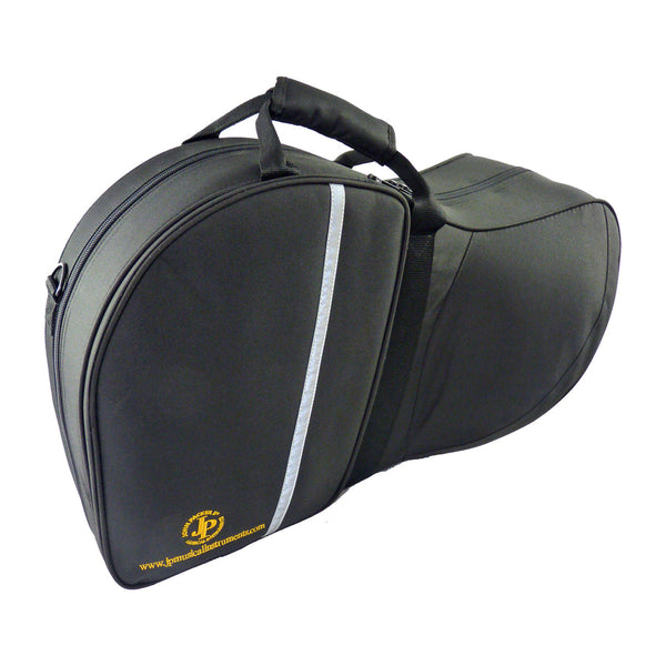 John Packer JP8161 Kinder French Horn Case with durable black finish and reflective safety strap