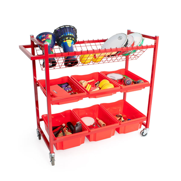 Percussion Plus Percussion Plus mobile instrument trolley with trays - image 1