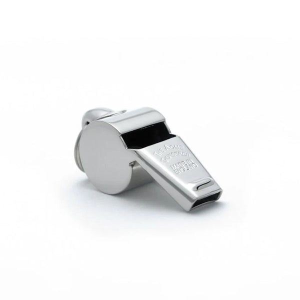 Acme Small Brass Thunderer Whistle PP175 – nickel plated finish