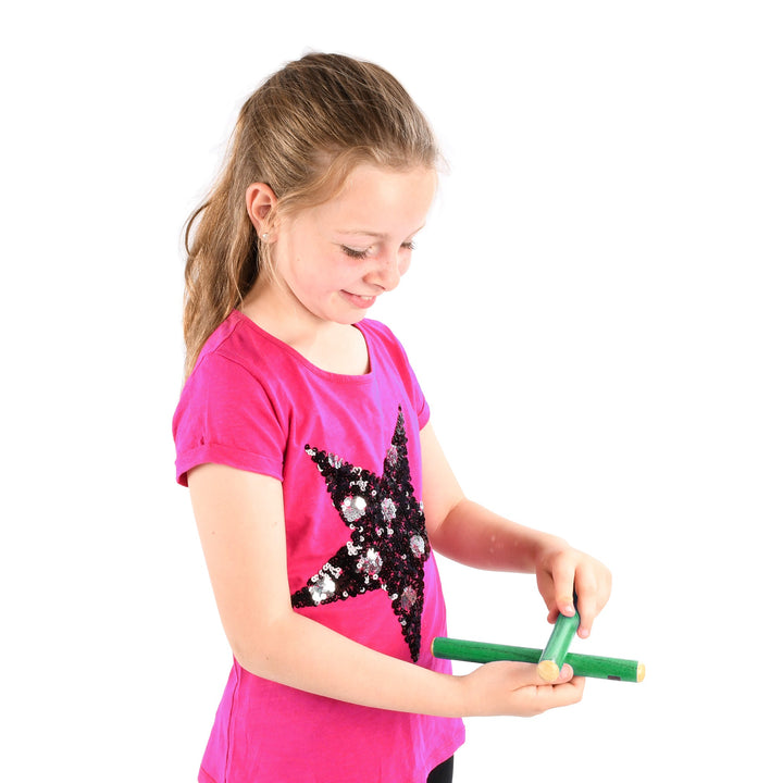 Percussion Plus Percussion Plus colourful claves pair - Green - image 1