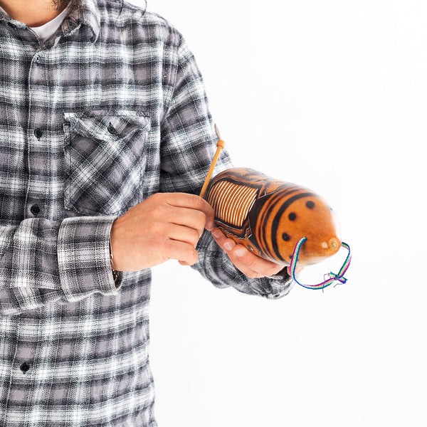 Percussion Plus Percussion Plus Honestly Made Gourd guiro and shaker - image 1