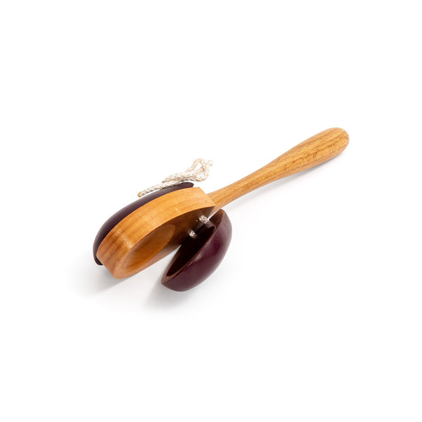 Percussion Plus Percussion Plus wooden castanets with handle - image 1