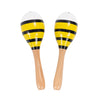 Percussion Plus Percussion Plus wooden bug maracas - Yellow bee - image 1
