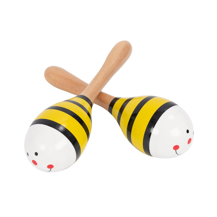 Percussion Plus Percussion Plus wooden bug maracas - Yellow bee - image 2