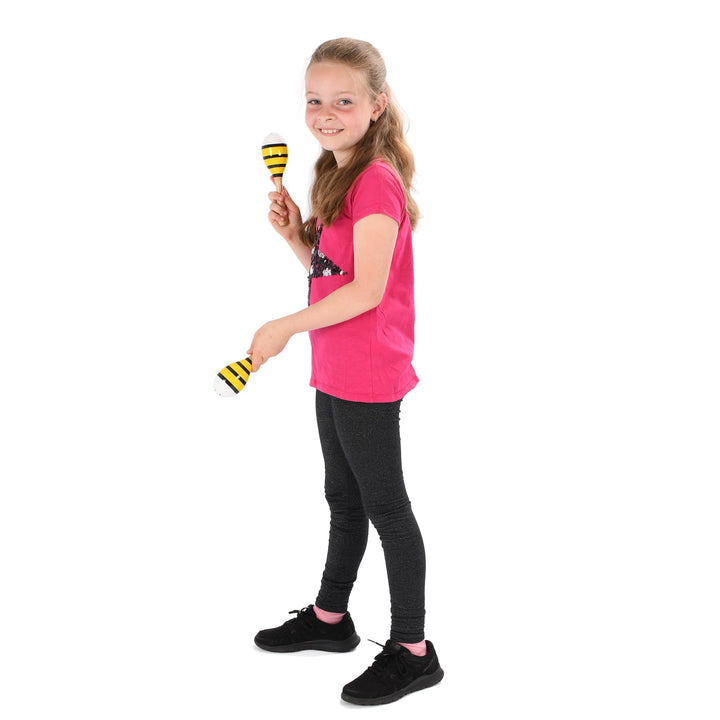 Percussion Plus Percussion Plus wooden bug maracas - Yellow bee - image 3