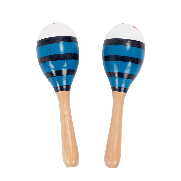 Percussion Plus Percussion Plus wooden bug maracas - Blue bee - image 1