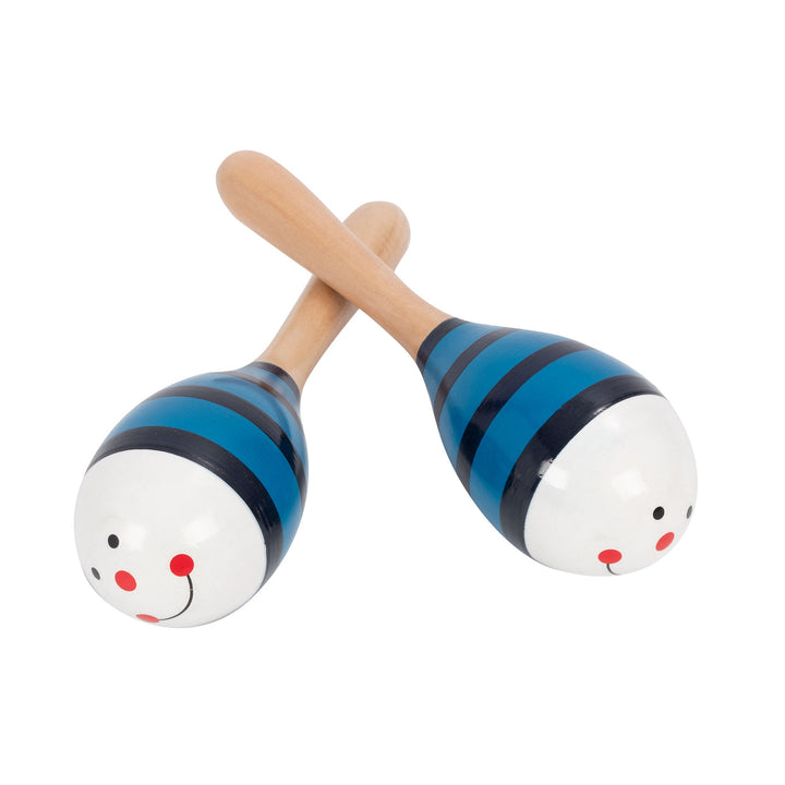 Percussion Plus Percussion Plus wooden bug maracas - Blue bee - image 2