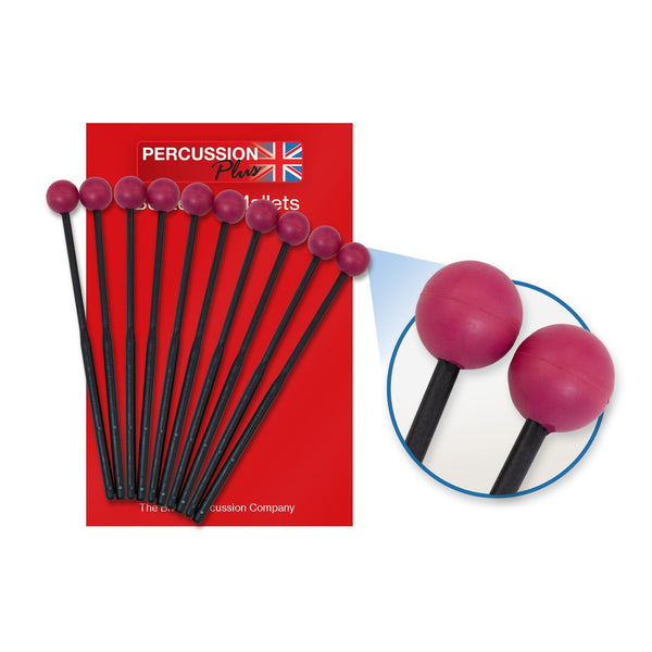 Percussion Plus Percussion Plus PP38310 medium rubber beaters - pack of 5 pairs - image 1