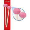 Percussion Plus Low Bass Steel Pan Sticks – Jumbo Soft Rubber Heads, Oak Shafts (PP461)