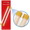 Percussion Plus Mini Steel Pan Sticks with 7" hardwood handles.

