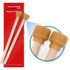 Percussion Plus Cello Steel Pan Sticks – Wooden Mallets with General Tip (PP478)