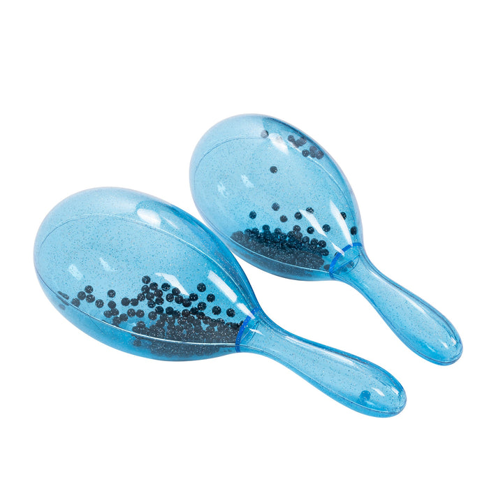 Percussion Plus Percussion Plus transparent maracas - Blue sparkle - image 2
