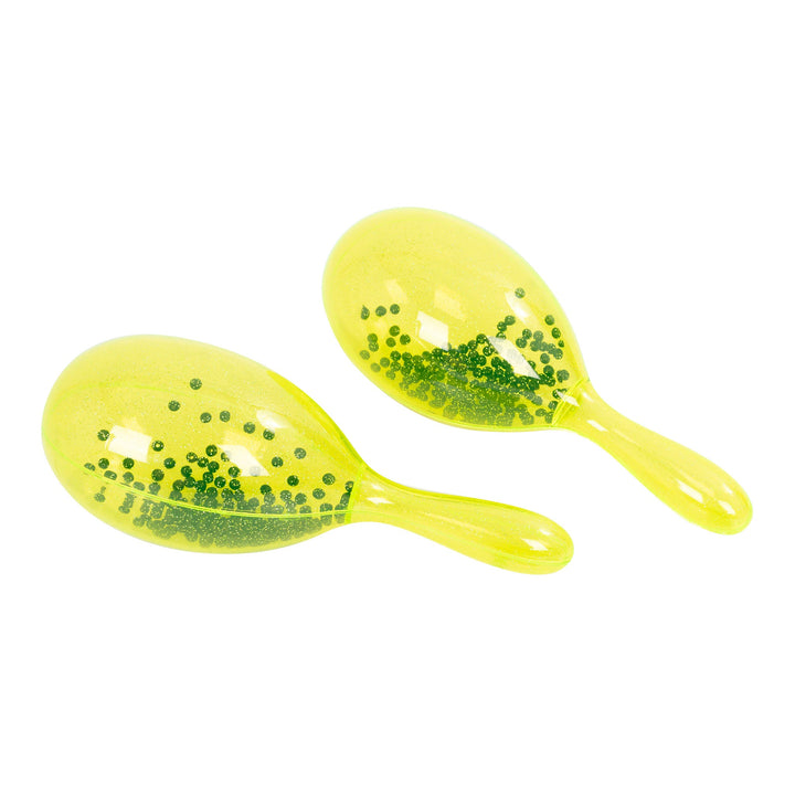 Percussion Plus Percussion Plus transparent maracas - Yellow sparkle - image 2