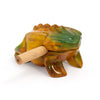 Percussion Plus Honestly Made Painted Frog Guiro with Scraper - Handcrafted Fair Trade Instrument (PP623)