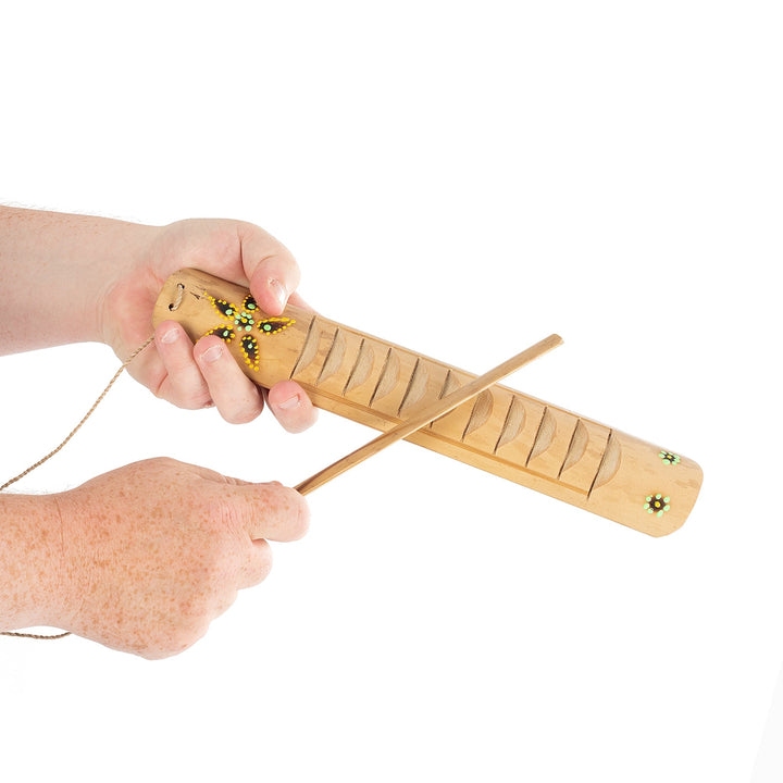 Percussion Plus Percussion Plus Honestly Made Balinese bamboo guiro with scraper - image 1