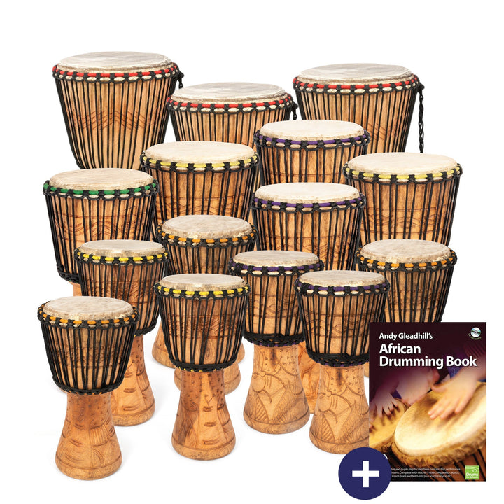 Percussion Plus Percussion Plus Ghanaian djembe 15 player pack for primary education - image 1