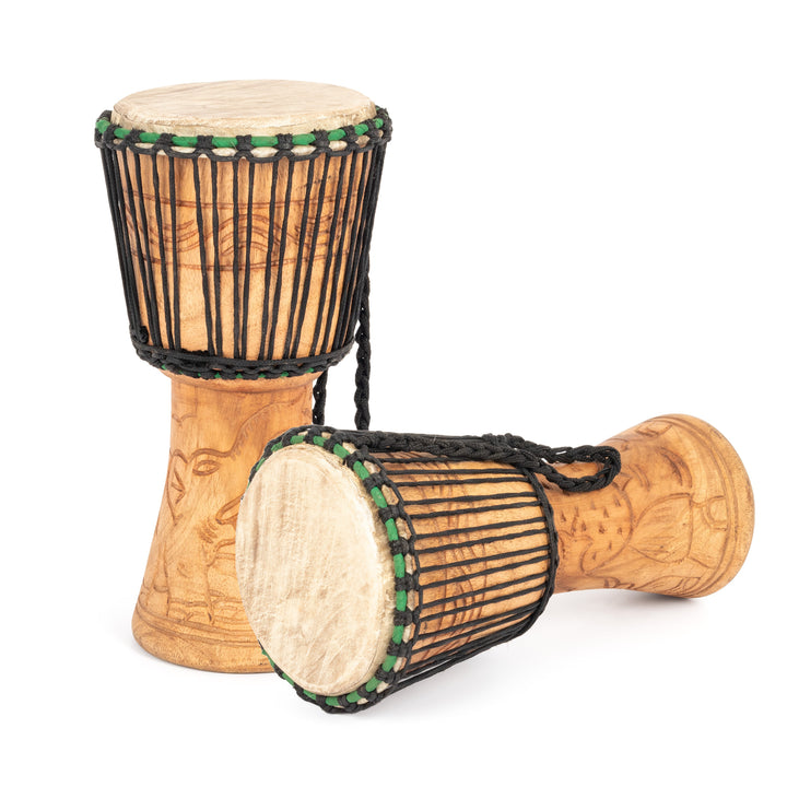 Percussion Plus Percussion Plus Honestly Made Ghanaian djembe - rope tuned - 8 inch (head) - image 6