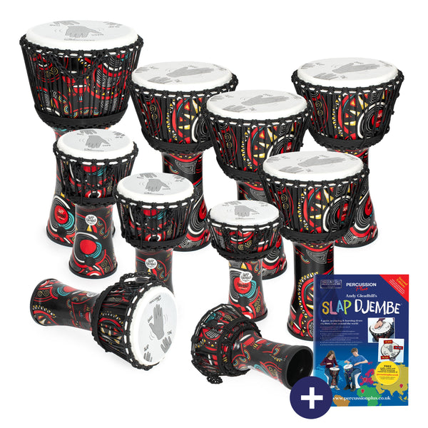 Percussion Plus Percussion Plus Carnival Slap Djembe 10 pack – rope tuned - image 1