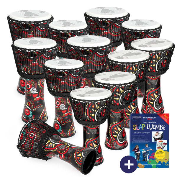 Percussion Plus Percussion Plus Carnival Slap Djembe secondary 12 pack - rope tuned - image 1