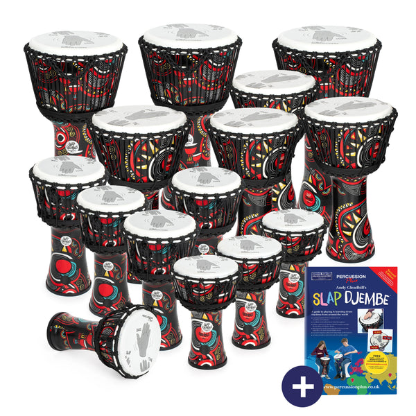Percussion Plus Percussion Plus Carnival Slap Djembe 15 pack – rope tuned - image 1