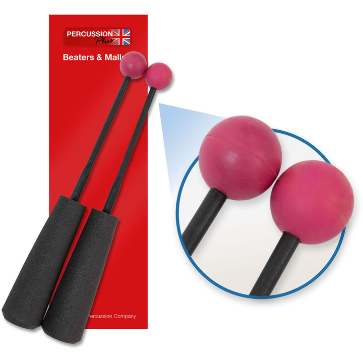 Percussion Plus Percussion Plus PP754 Easy Grip medium rubber beaters - image 1