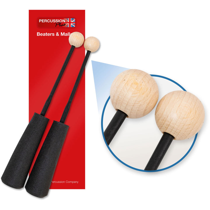 Percussion Plus Percussion Plus easy grip hard wooden beaters - image 1