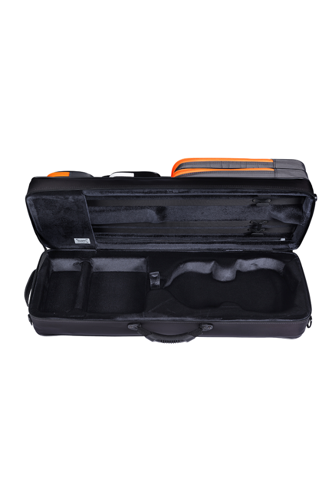 BAM Peak Performance Violin Case - Interior with Bow Holders and Accessories Compartment
