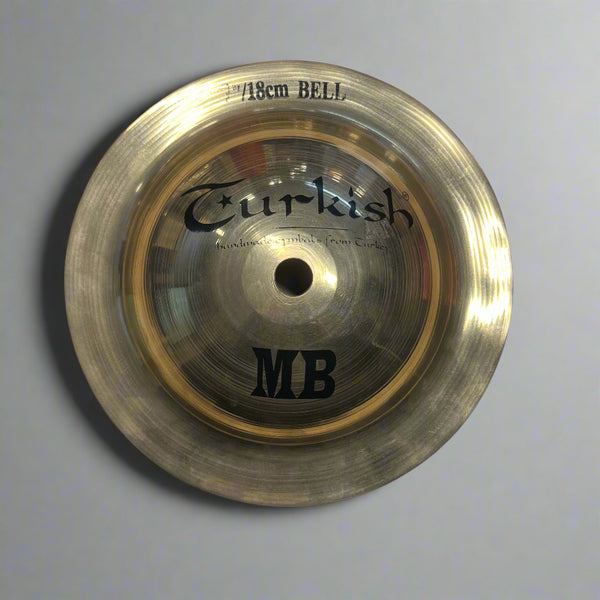 Turkish Cymbals 7" Mega Bell - Handcrafted B20 Alloy, Clear & Piercing Sound