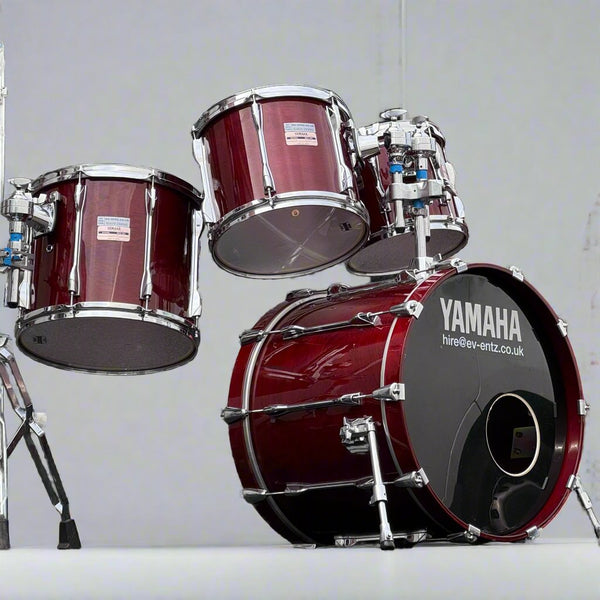 Pre-Owned Yamaha Recording Custom (9000) Cherry Wood Drum Kit - 20"x16" Bass Drum, 10"x9" Tom, 12"x10" Tom, 14"x12" Tom